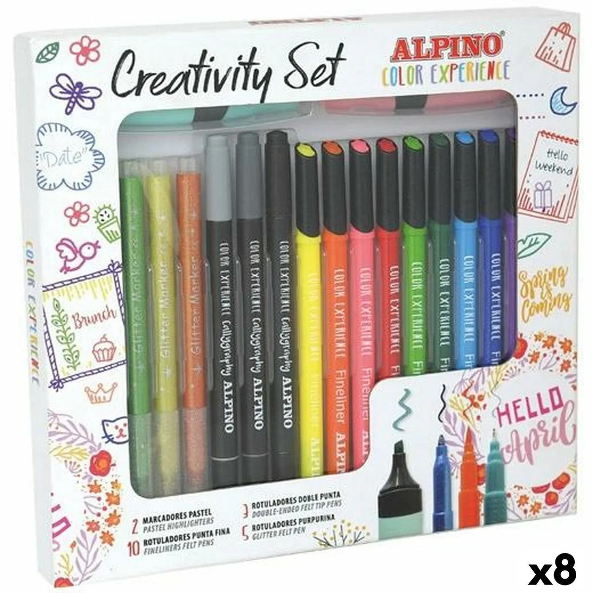 Ensemble de marqueurs alpino creativity color experience multicouleur 20 pieces 8 unites s843496571. Diaytar : Là où commence votre expérience shopping idéale