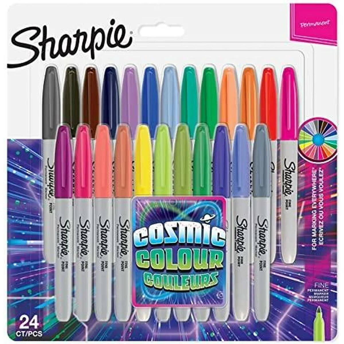 Ensemble de marqueurs sharpie cosmic 24 pieces permanent multicouleur s841748126. Électroménager, mode, beauté... Diaytar a tout en stock