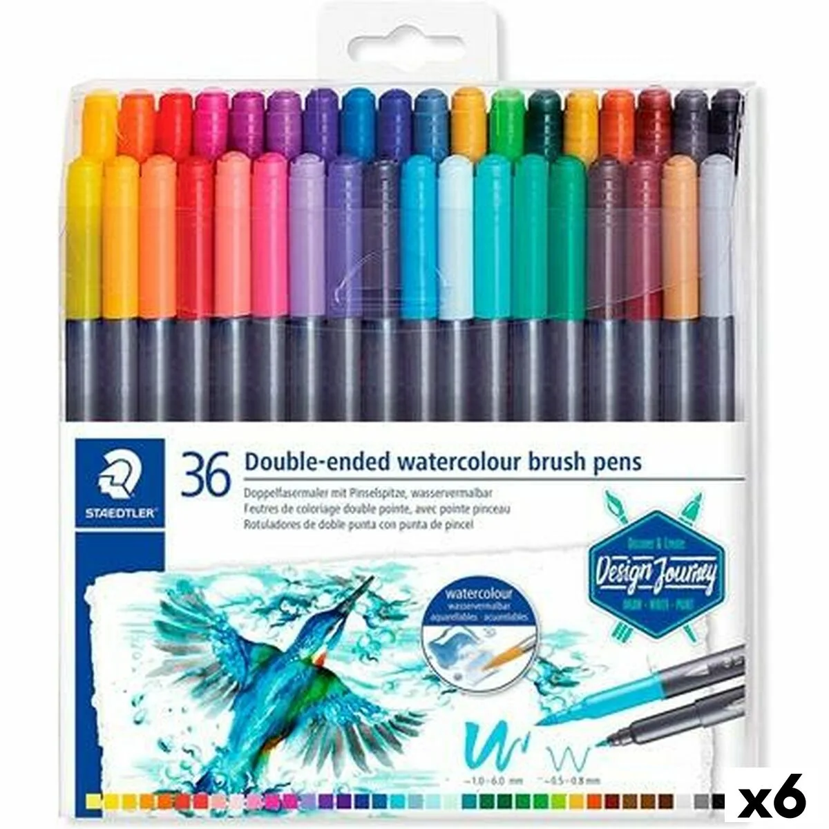 Ensemble de marqueurs staedtler design journey 6 pieces 6 unites s842337942. Diaytar Sénégal : Des produits pour toute la famille à prix cassés