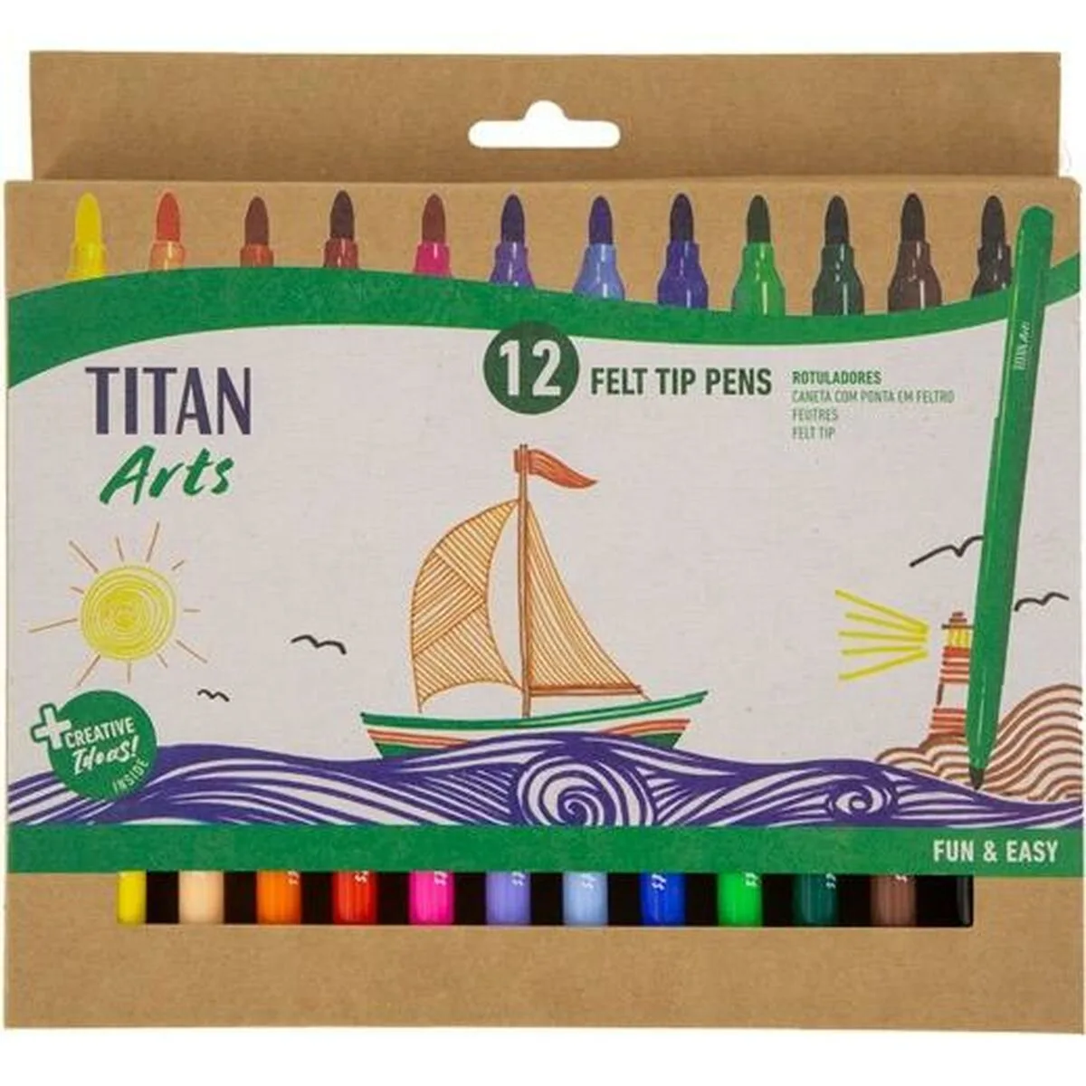 Ensemble de marqueurs titan arts multicouleur 12 pieces s844073497. Profitez des meilleurs deals du Sénégal sur Diaytar