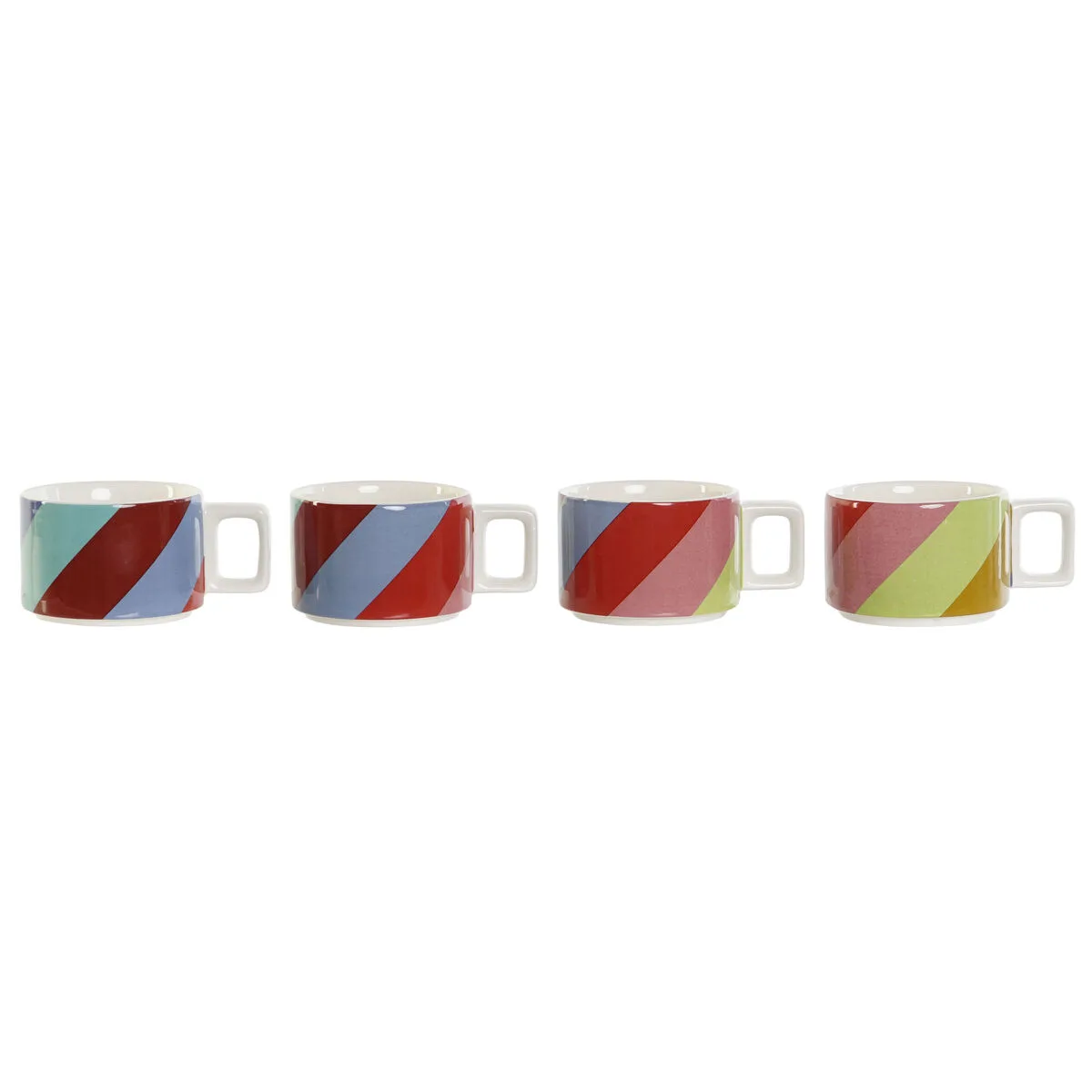 Ensemble de tasses a cafe dkd home decor blanc multicouleur marron clair metal bambou dolomite 260 ml s305369995. Des économies substantielles vous attendent sur Diaytar