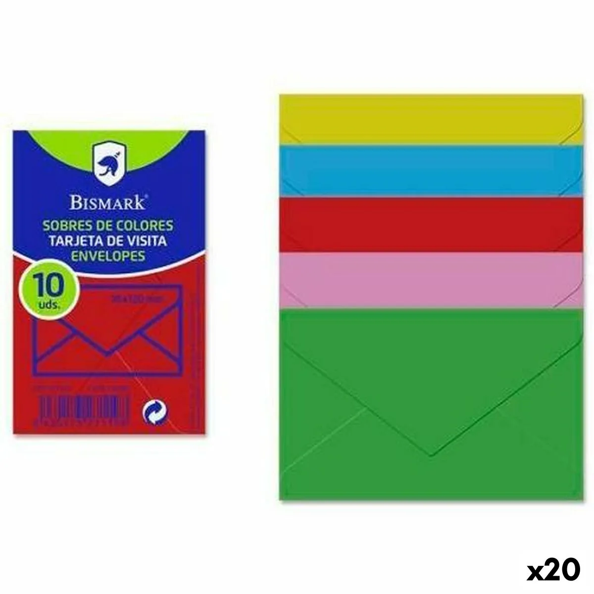 Enveloppes bismark papier multicouleur 7 6 x 12 cm 20 unites s843102675. Redéfinissez vos attentes shopping avec Diaytar