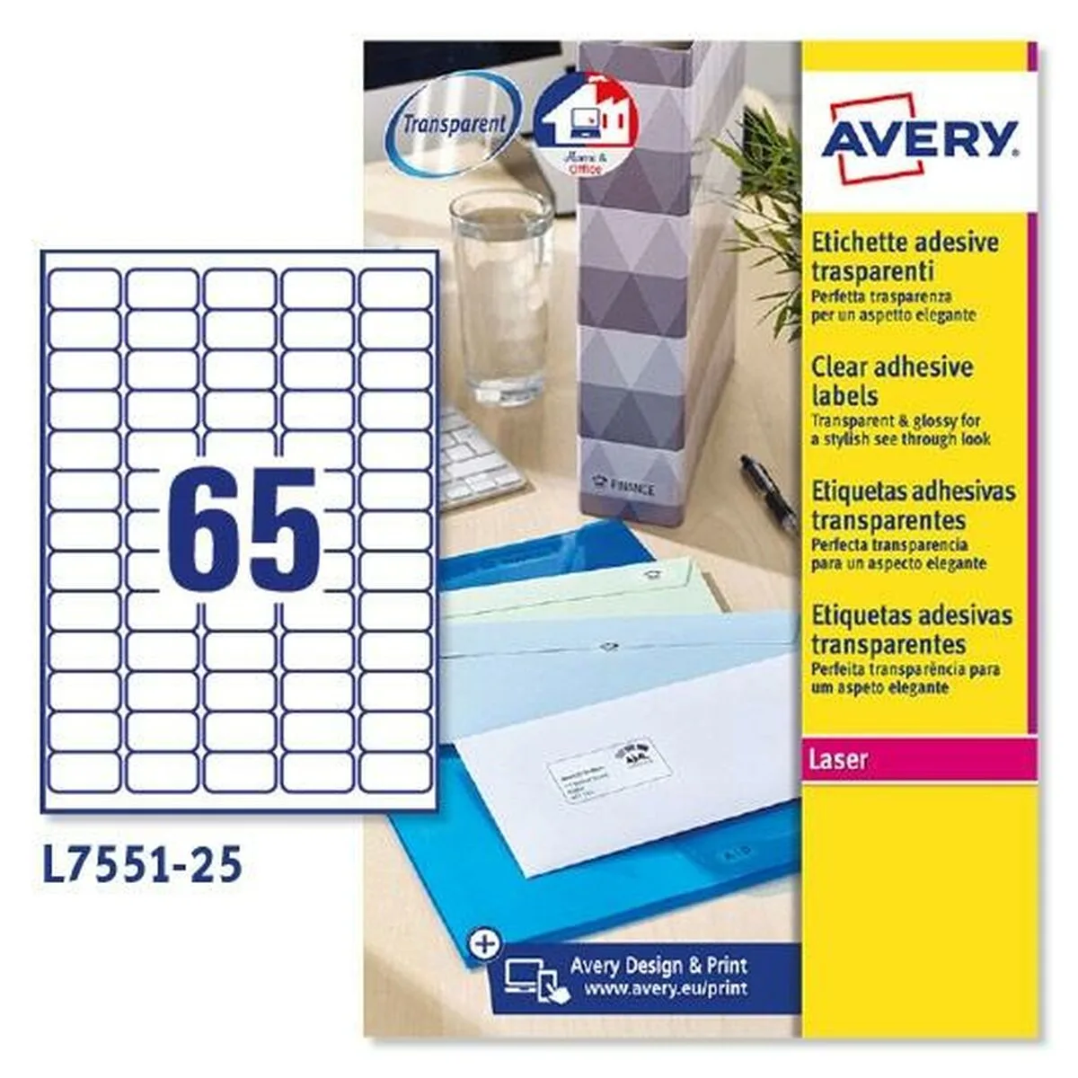 Etiquettes adhesives avery transparent 210 x 297 mm 38 1 x 21 2 mm s840146842. Diaytar Sénégal : Des promotions qui ont du sens