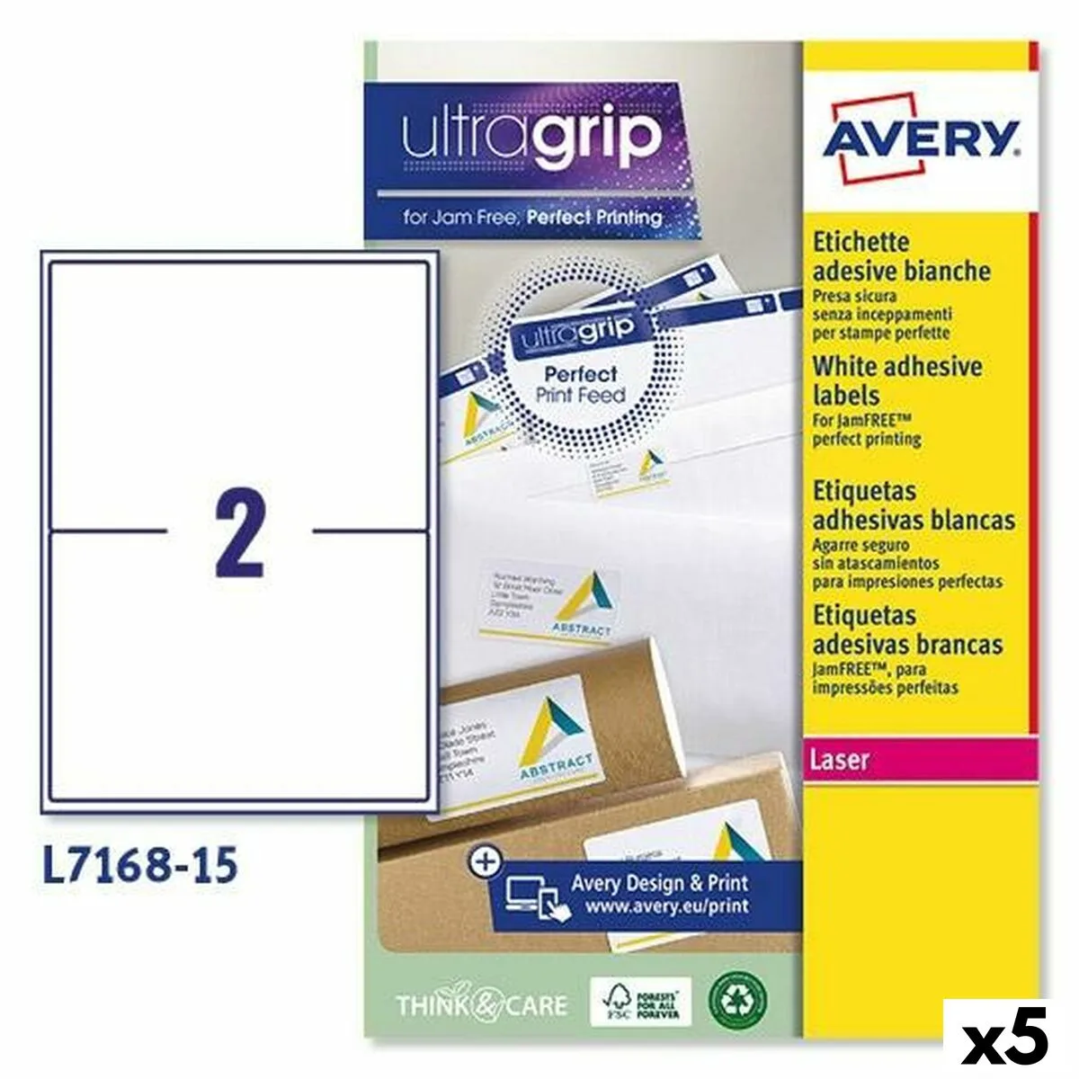Etiquettes pour imprimante avery l7168 blanc 15 volets 199 6 x 143 5 mm 5 unites s842615383. Explorez un monde de bonnes affaires sur Diaytar Sénégal