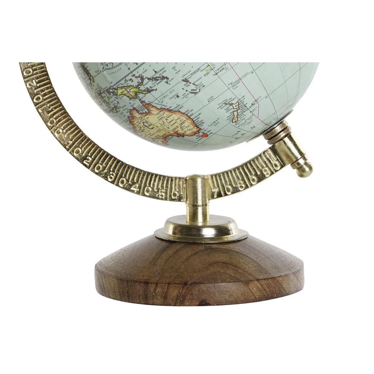 Globe terrestre dkd home decor bleu marron dore vintage 16 x 12 x 21 cm s305357550. Diaytar : La révolution discount est en marche