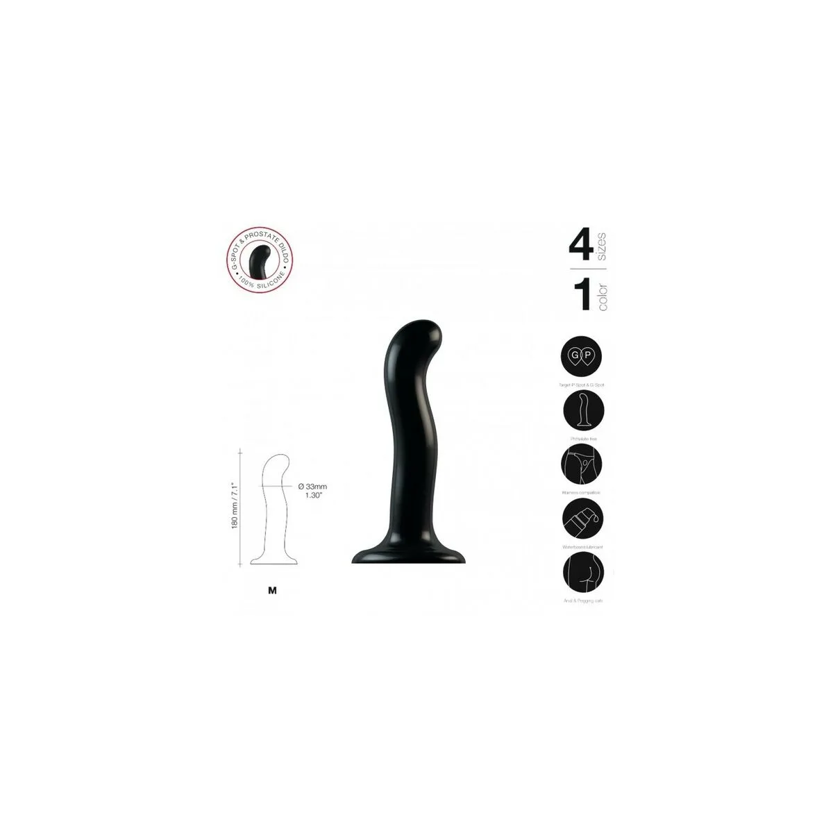 Gode strap on me point stimulator m noir m040470084. Achetez en toute sérénité sur Diaytar