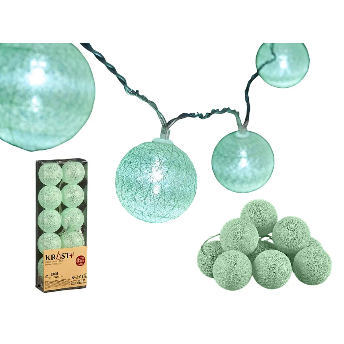 Guirlande de boules led krist 01361 1 menthe 2 m o 6 cm 18 unites s362861718. Diaytar : Des promotions exceptionnelles toute l'année pour tous les Sénégalais