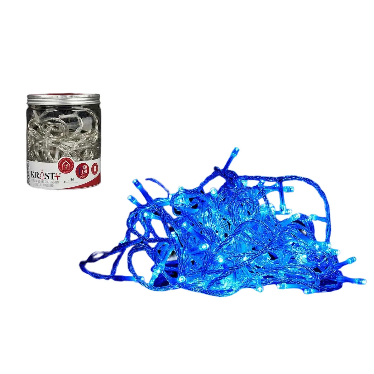 Guirlande lumineuse led krist 8m100led b 3 6 w bleu 8 m 10 x 11 x 10 cm 6 unites s363122938. Diaytar : La révolution discount est en marche