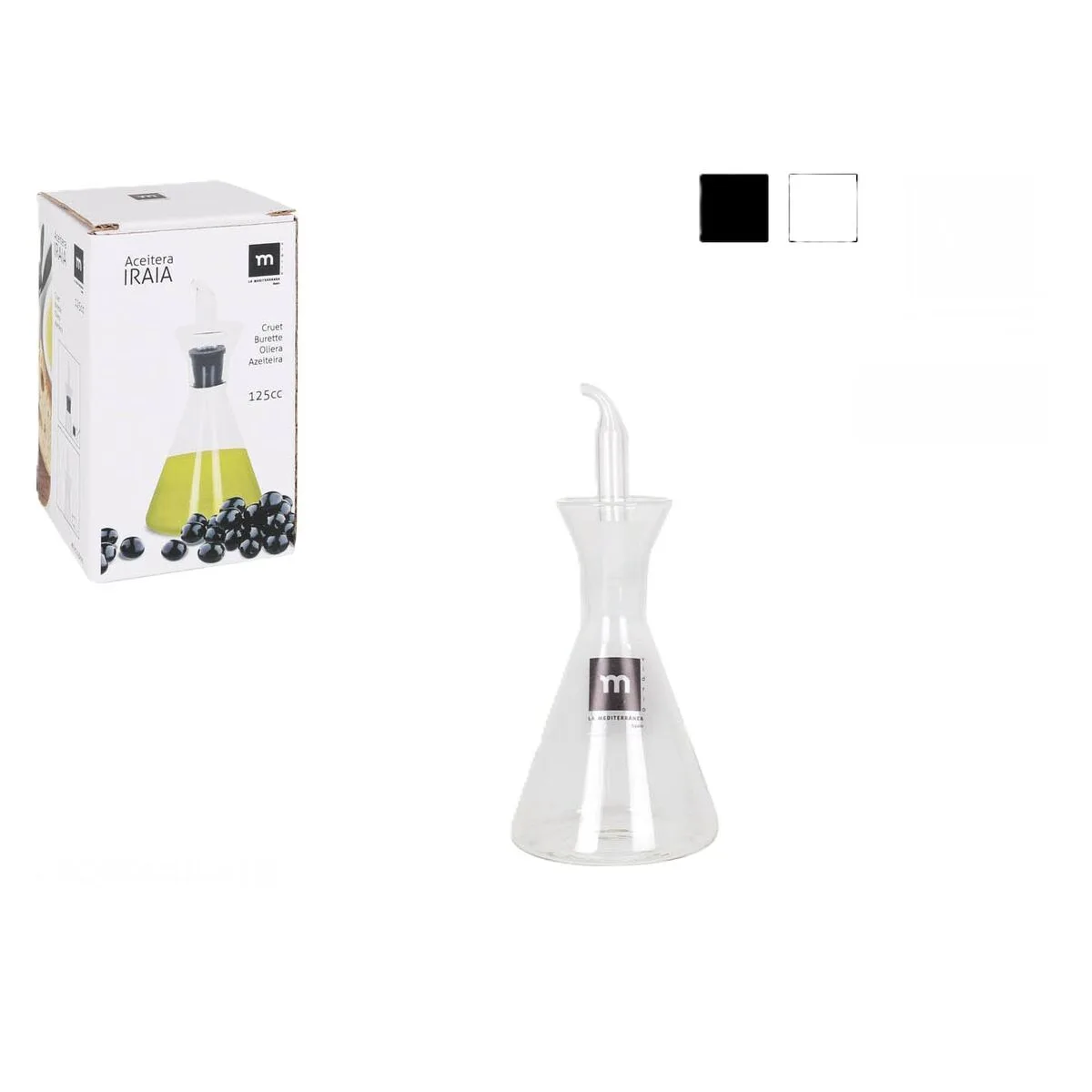 Huilier la mediterranea iraia transparent verre borosilicate 125 ml 12 unites s223839627. Diaytar : Votre shopping, nos meilleurs prix