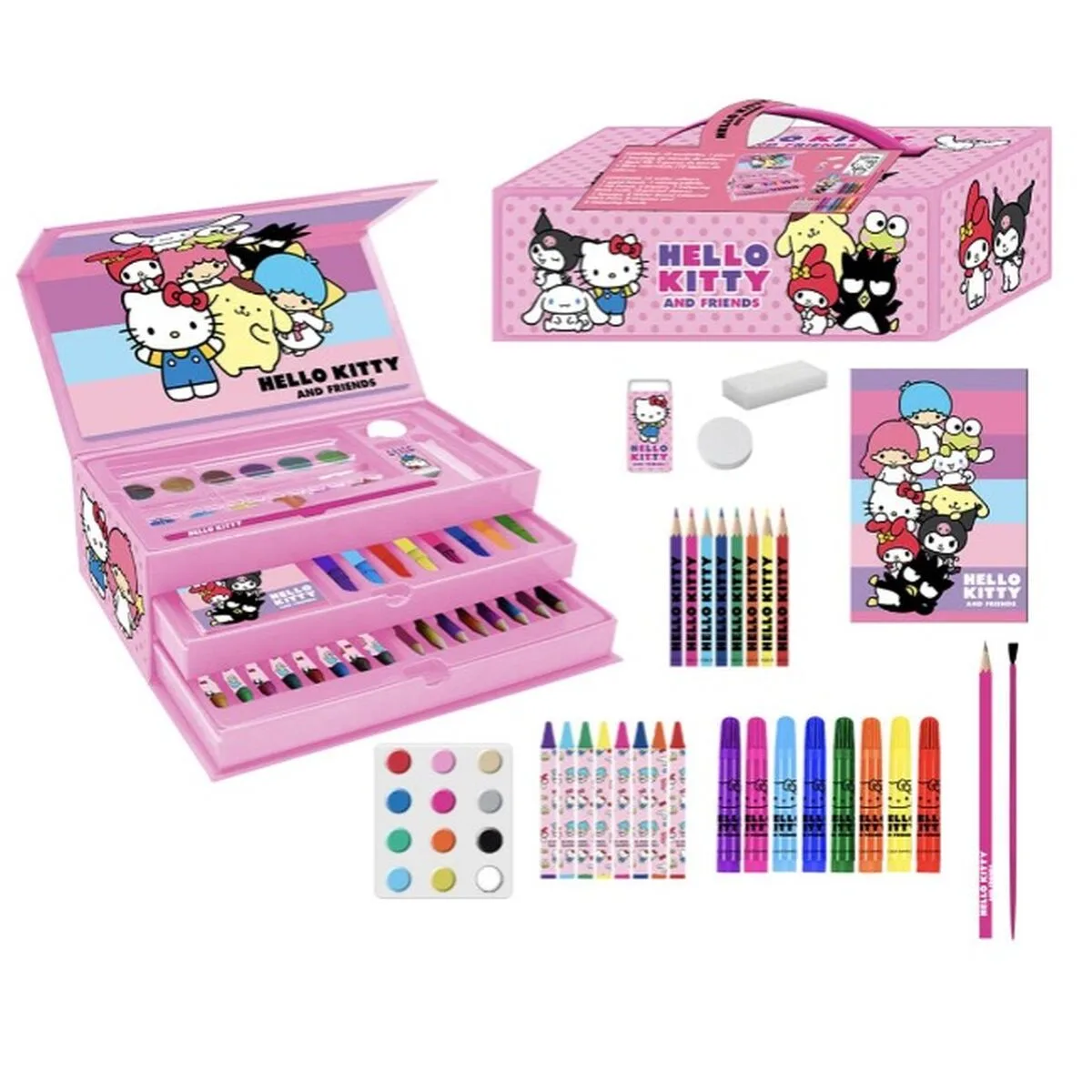 Kit de dessin hello kitty rose s074348585. Votre shopping simplifié de A à Z avec Diaytar