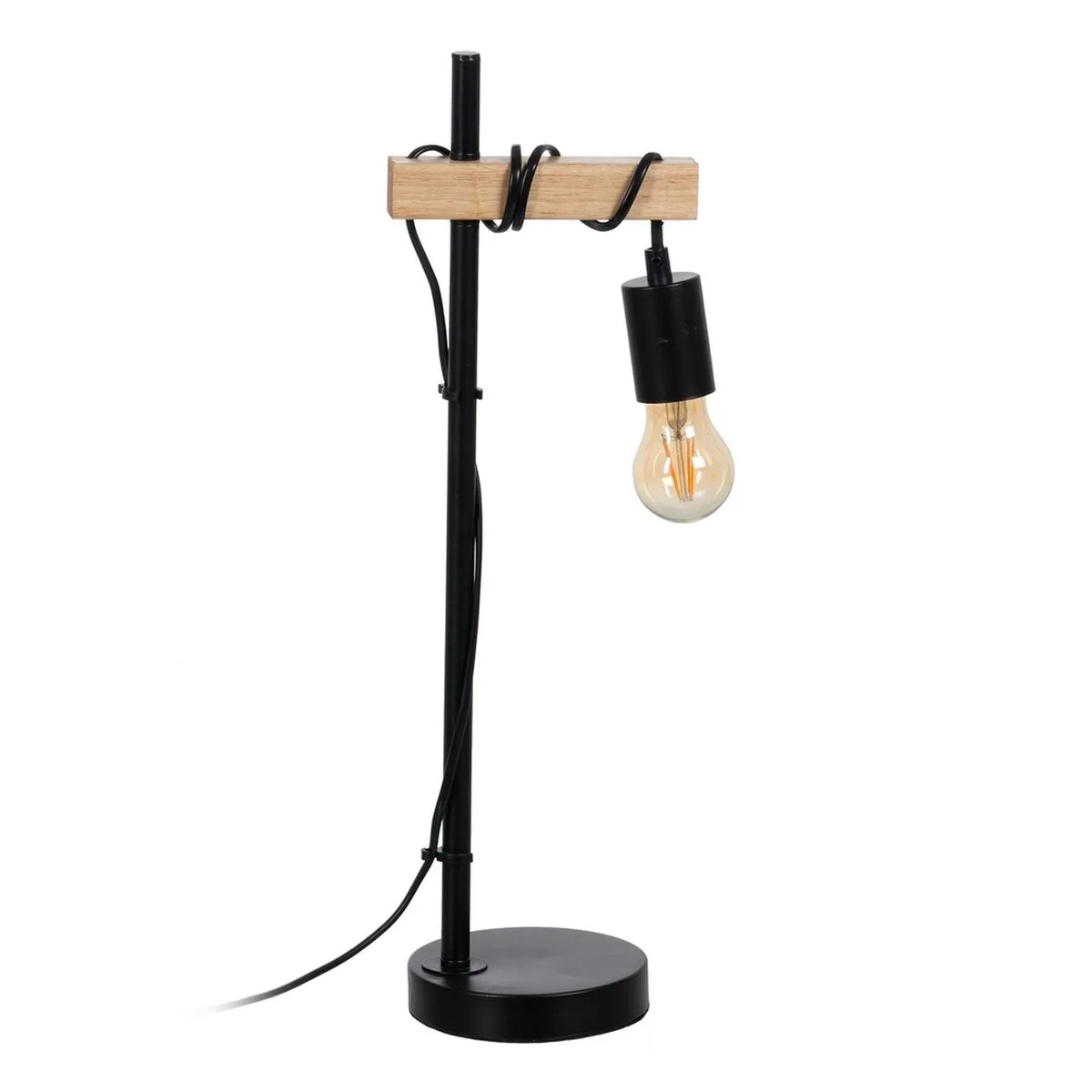 Lampe de bureau noir beige bois fer 220 240 v 16 x 13 x 52 cm s880518928. Diaytar Sénégal : Le choix, la qualité, l'économie réunis