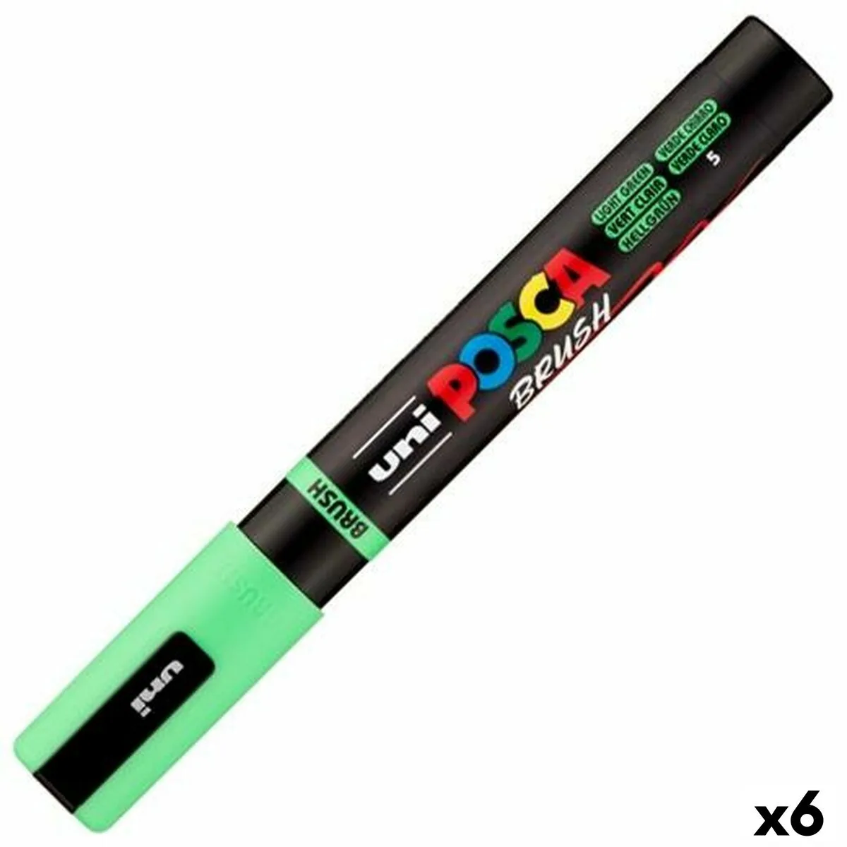 Marqueur brush posca pc 5br vert clair 6 unites s844056086. Shopping en ligne au Sénégal ? Pensez Diaytar !