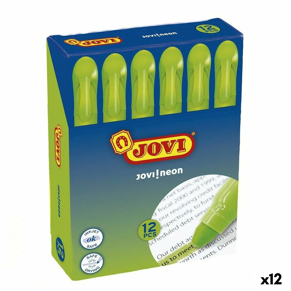 Marqueur fluorescent jovi jovi neon vert 12 pieces s841056863. Consommez mieux avec Diaytar, votre marketplace discount