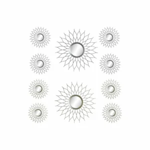 MIROIR MURAL DKD HOME DECOR POLYPROPYLÈNE (PP) (2 PCS) (5 PCS)