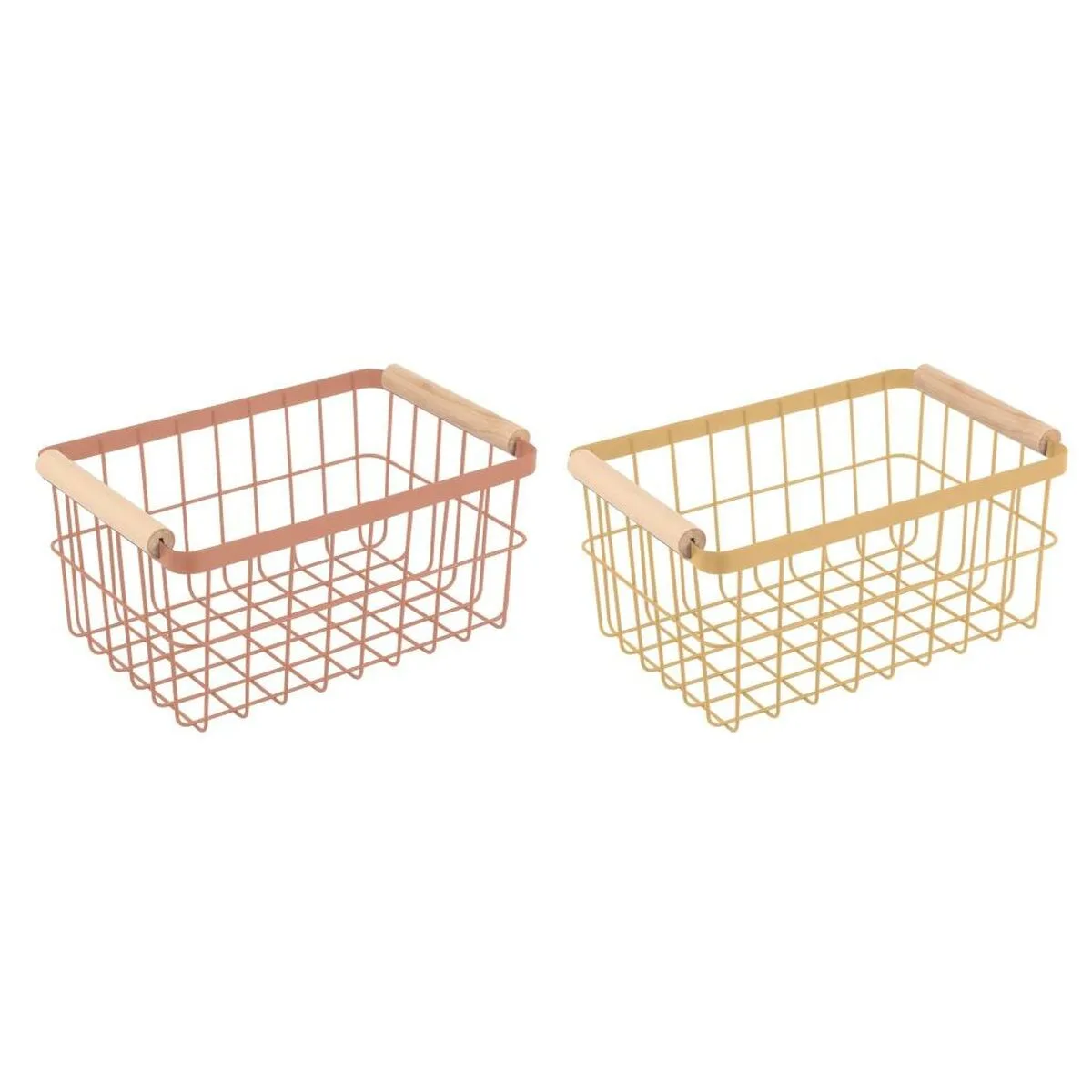 Panier multi usages dkd home decor metal terre cuite jaune pin 30 5 x 20 x 14 5 cm 2 unites s304123464. La marketplace qui fait du bien à votre budget : Diaytar