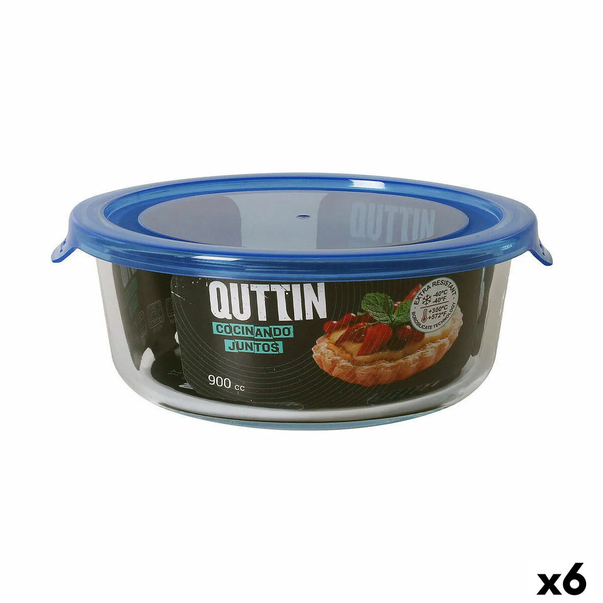 Panier repas rond avec couvercle quttin bleu 900 ml 6 unites s222693687. Diaytar : Faites des achats intelligents en quelques clics