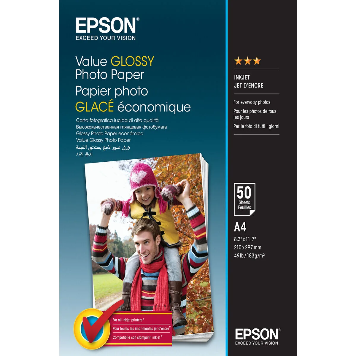 Papier photo glace epson c13s400036 a4 1 unite m050768176. Le meilleur du e-commerce discount réuni sur Diaytar