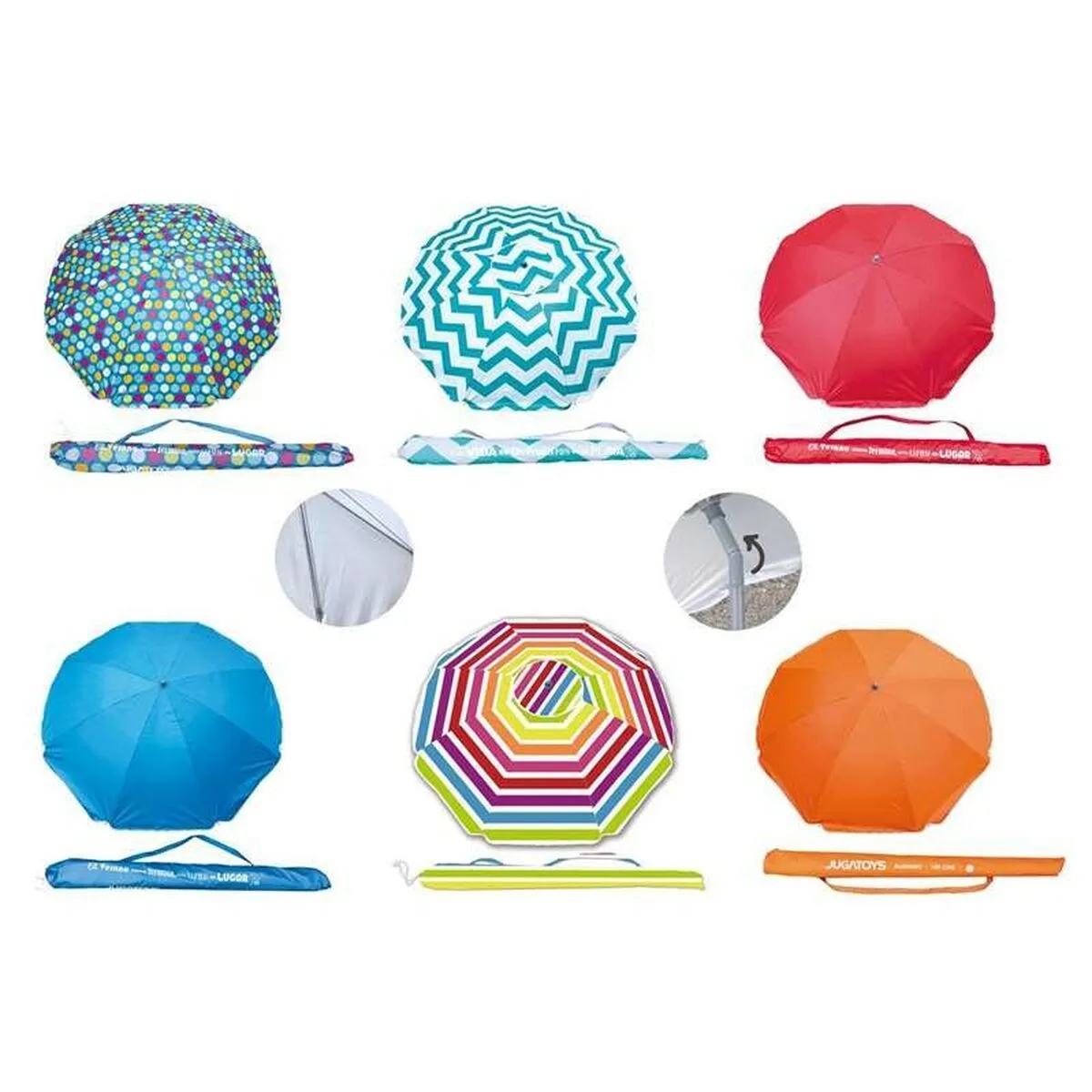 Parasol o 200 cm oxford protection contre les uv 8 tiges aluminium s243037471. Diaytar : L'e-commerce généraliste qui met le discount à l'honneur