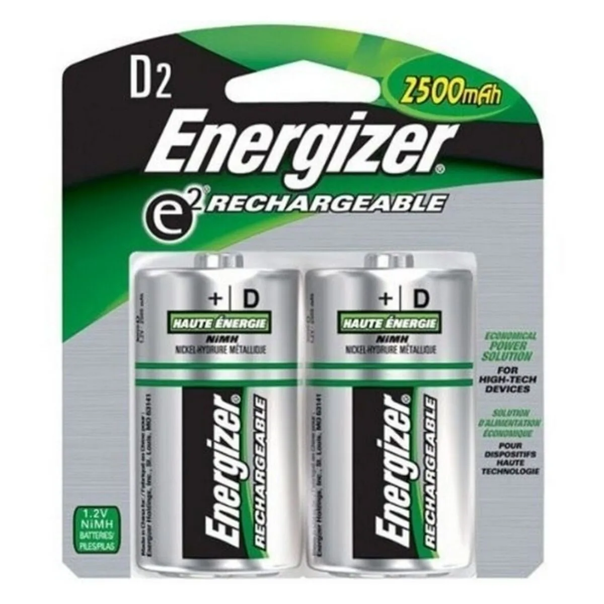 Piles rechargeables energizer engrcd2500 1 2 v hr20 d2 s370166752. Votre satisfaction, notre priorité chez Diaytar