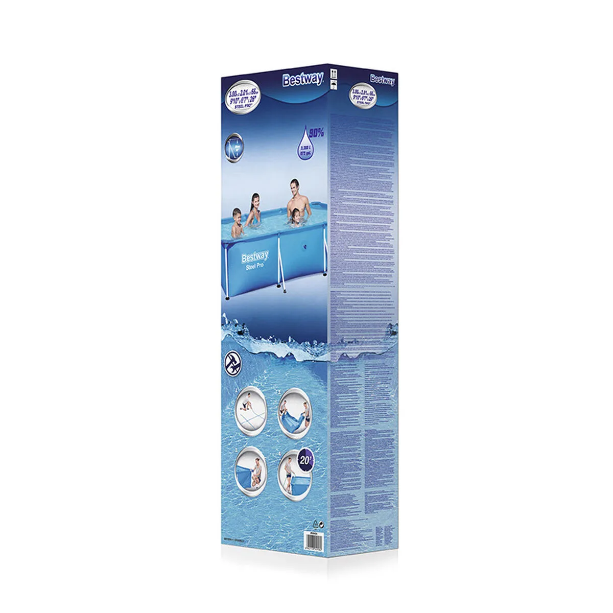 Piscine demontable bestway 300 x 201 x 66 cm 201 x 300 x 66 cm d140044078. Diaytar : L'e-commerce généraliste qui met le discount à l'honneur