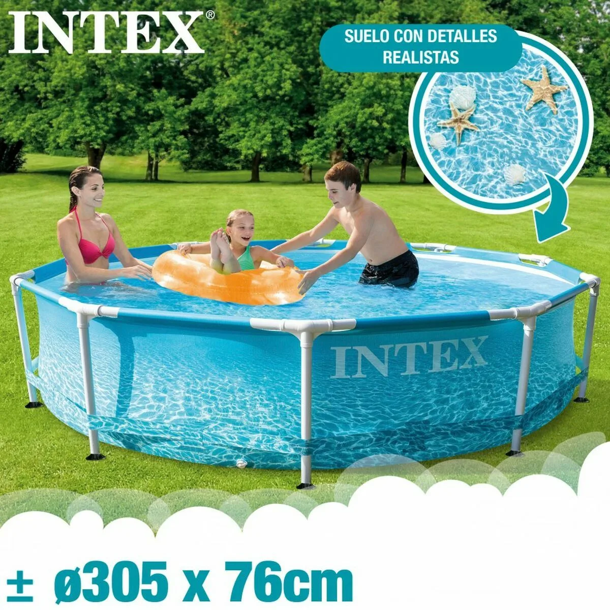 Piscine demontable intex frame 4485 l ronde 305 x 76 cm s243340037. Le meilleur du e-commerce discount réuni sur Diaytar