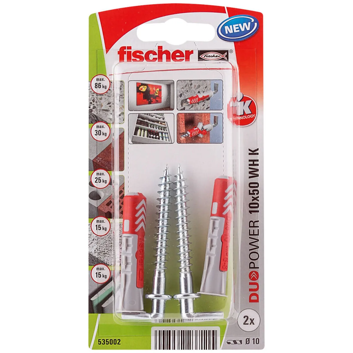 Pitons fischer duopower 535002 crampons 2 unites o 10 x 50 mm s790579011. Consommez mieux avec Diaytar, votre marketplace discount