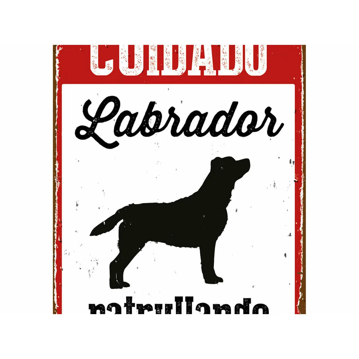 Plaque magnet steel cuidado labrador patrullando 14 8 x 21 cm m060278981. Découvrez Diaytar, la marketplace sénégalaise qui révolutionne vos achats en ligne