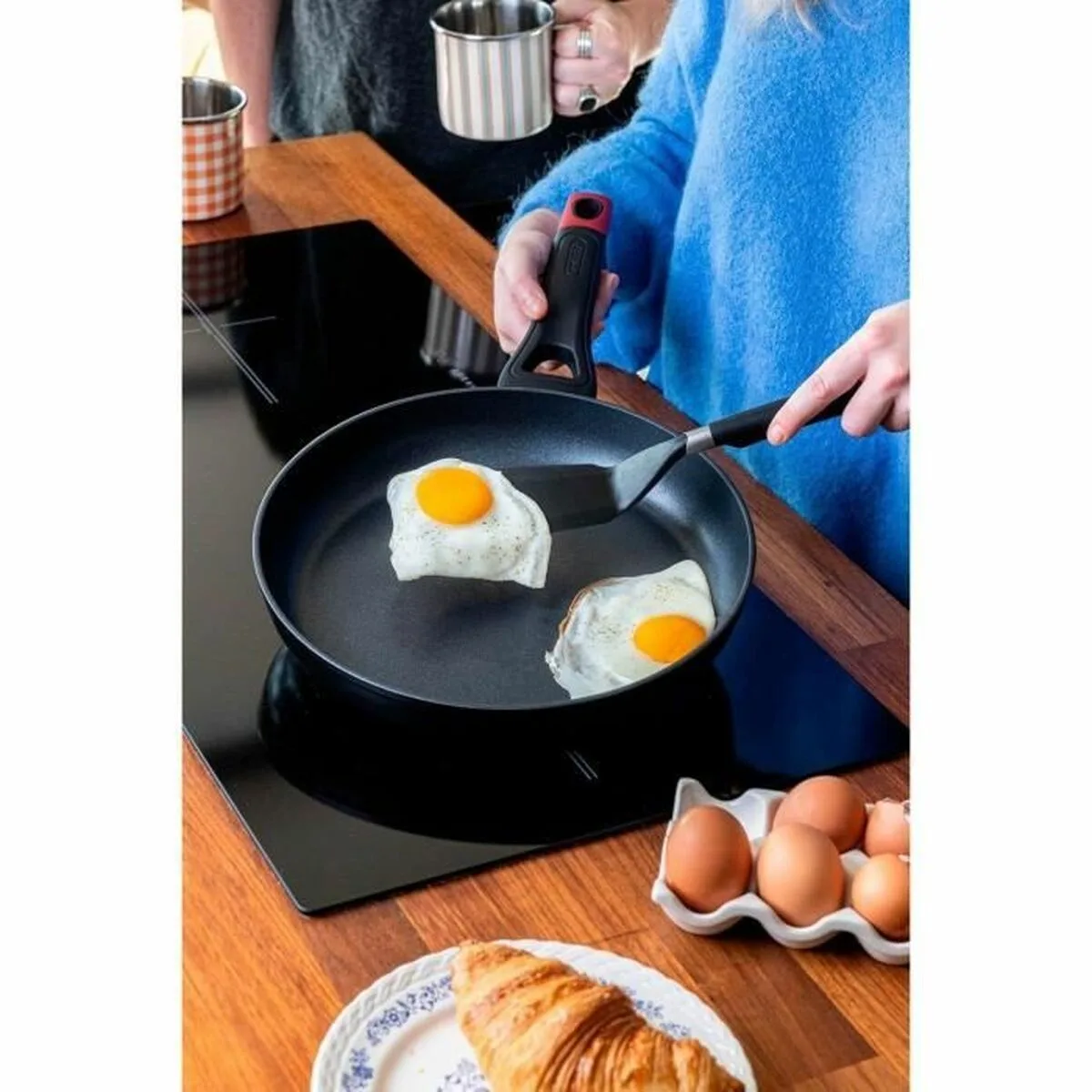 POÊLE PYREX ALUMINIUM ALUMINIUM FORGÉ Ø 30 CM – Image 4