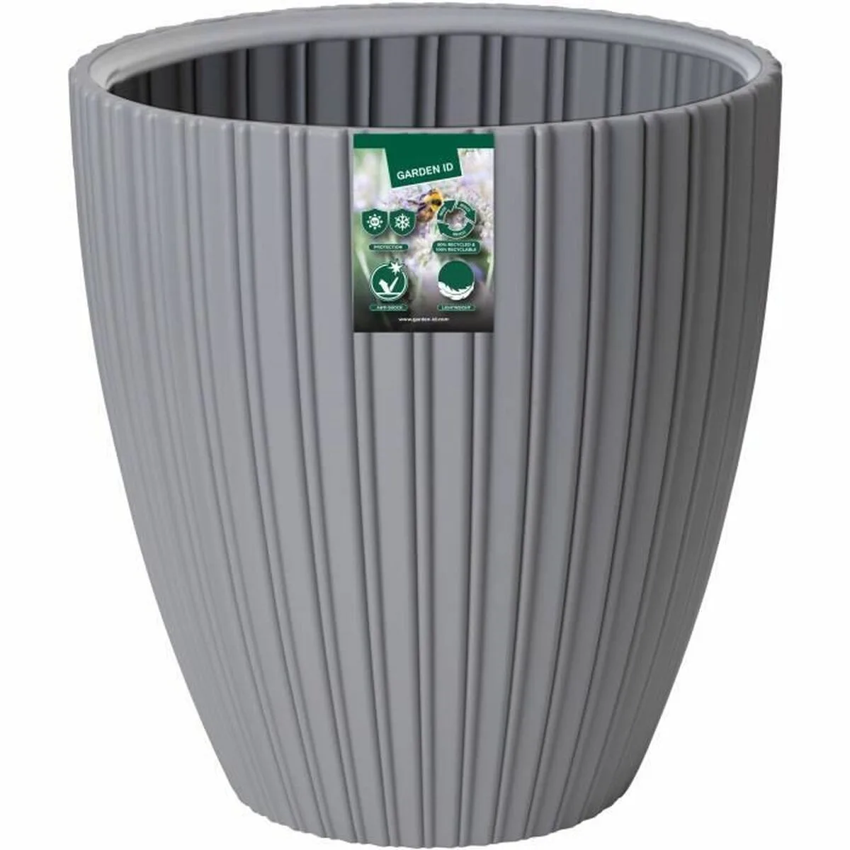 Pot garden id fancy gris polyethylene 40 x 42 cm s7101291314. Achetez en toute sérénité sur Diaytar