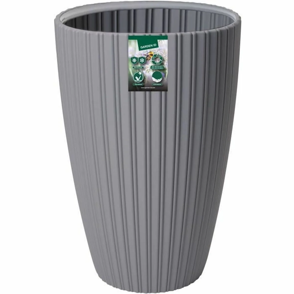 Pot garden id fancy gris polyethylene 40 x 58 cm s7101292073. Diaytar : Des offres irrésistibles chaque jour