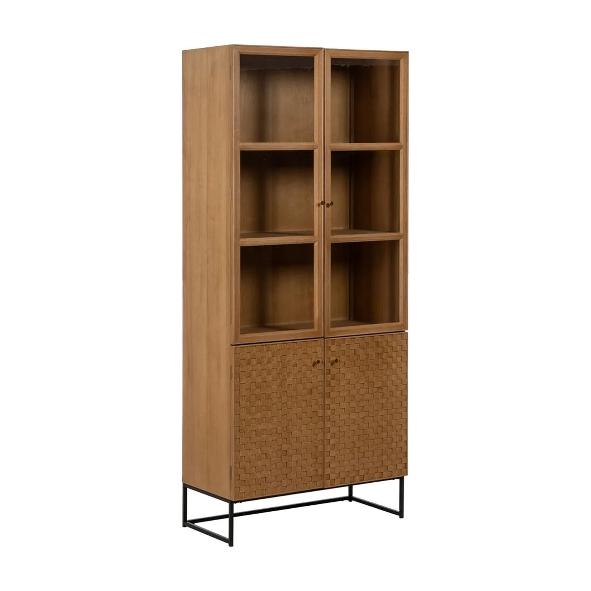 Presentoir marigni noir naturel verre fer bois mdf 84 5 x 42 5 x 198 cm s880620086. Diaytar : Votre partenaire e-commerce au quotidien
