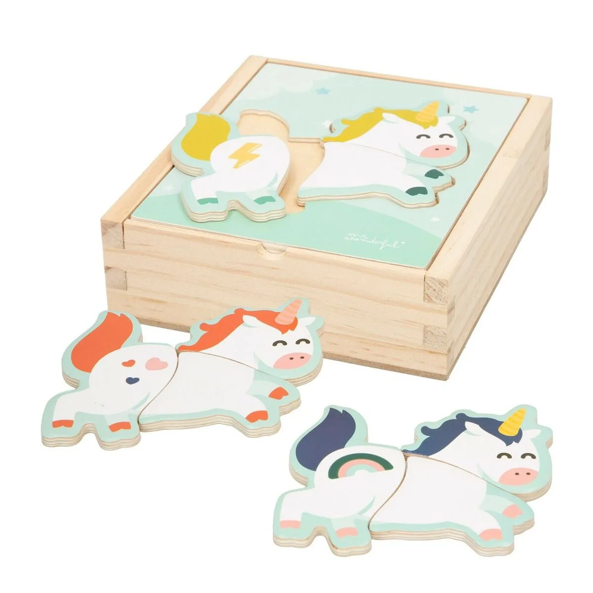 Puzzle enfant en bois mr wonderful licorne 3 ans 3 pieces 12 unites s890026646. Diaytar : Le choix malin des consommateurs sénégalais