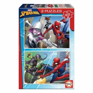 Puzzle spiderman educa 2 x 48 pcs s240367960. Votre marketplace de proximité digitale : Diaytar