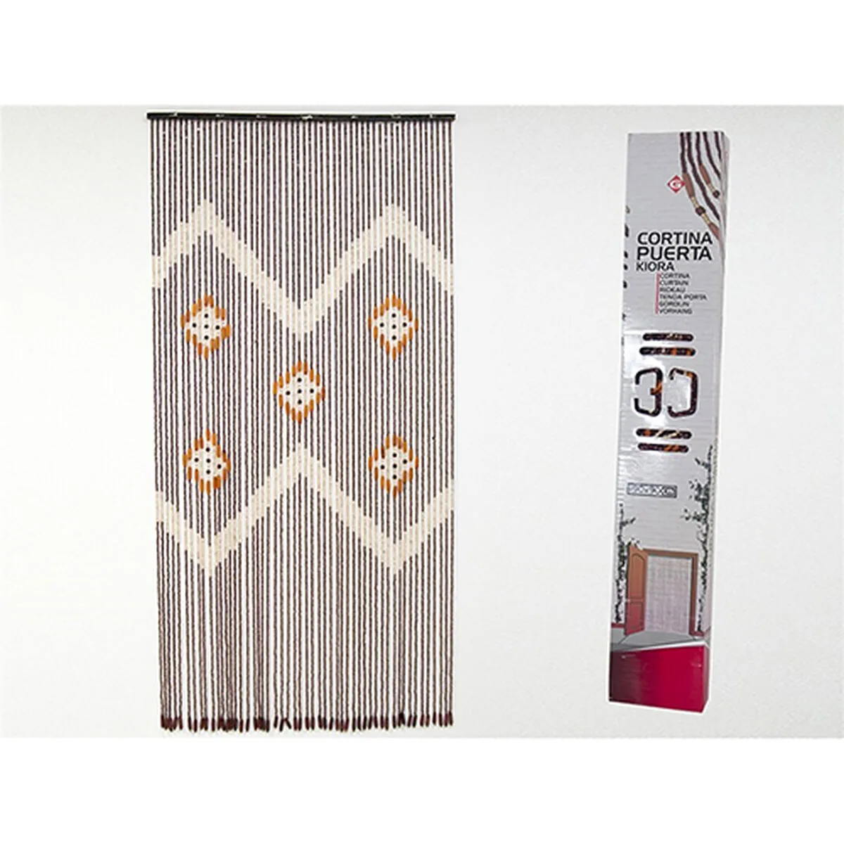 Rideau gerimport kiora multicouleur ethnique 190 x 90 cm polyester s500369219. Diaytar : La révolution discount est en marche