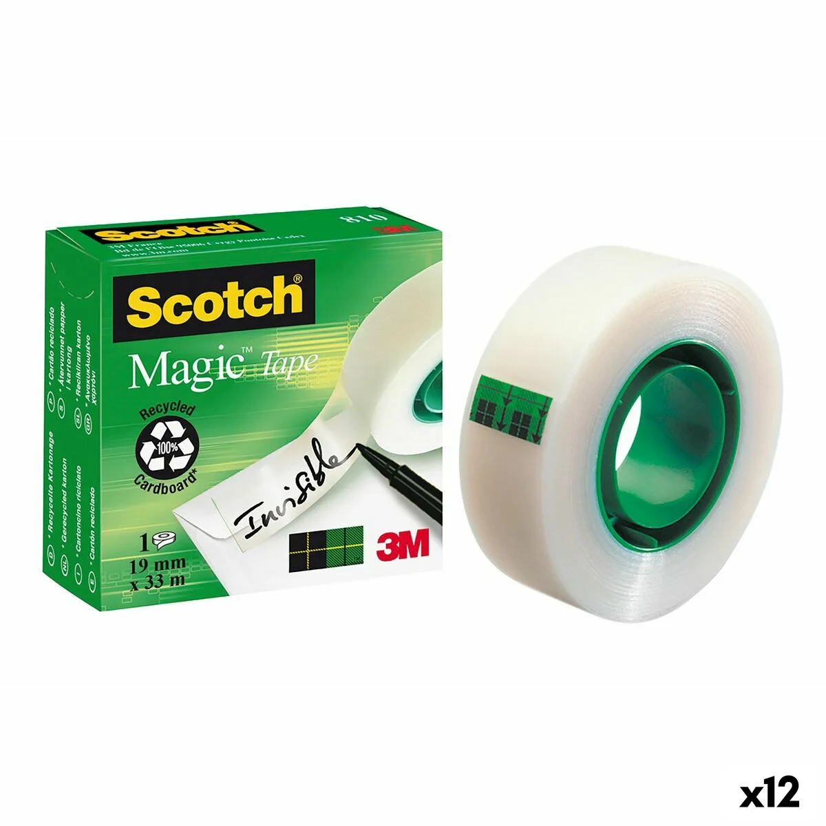 Ruban adhesif scotch magic transparent blanc 19 mm x 33 m 12 unites s842623993. Diaytar Sénégal : La marketplace qui pense à votre porte-monnaie