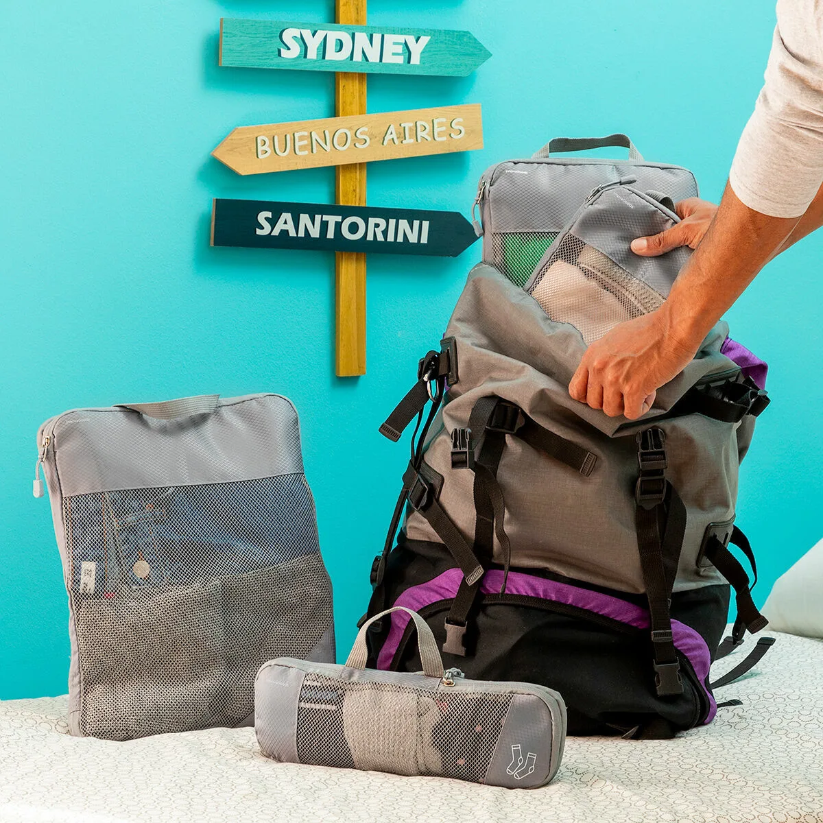 Sacs de rangement a compression pour valises compakube innovagoods 4 pieces v010388814. Le discount haut de gamme, c'est possible avec Diaytar