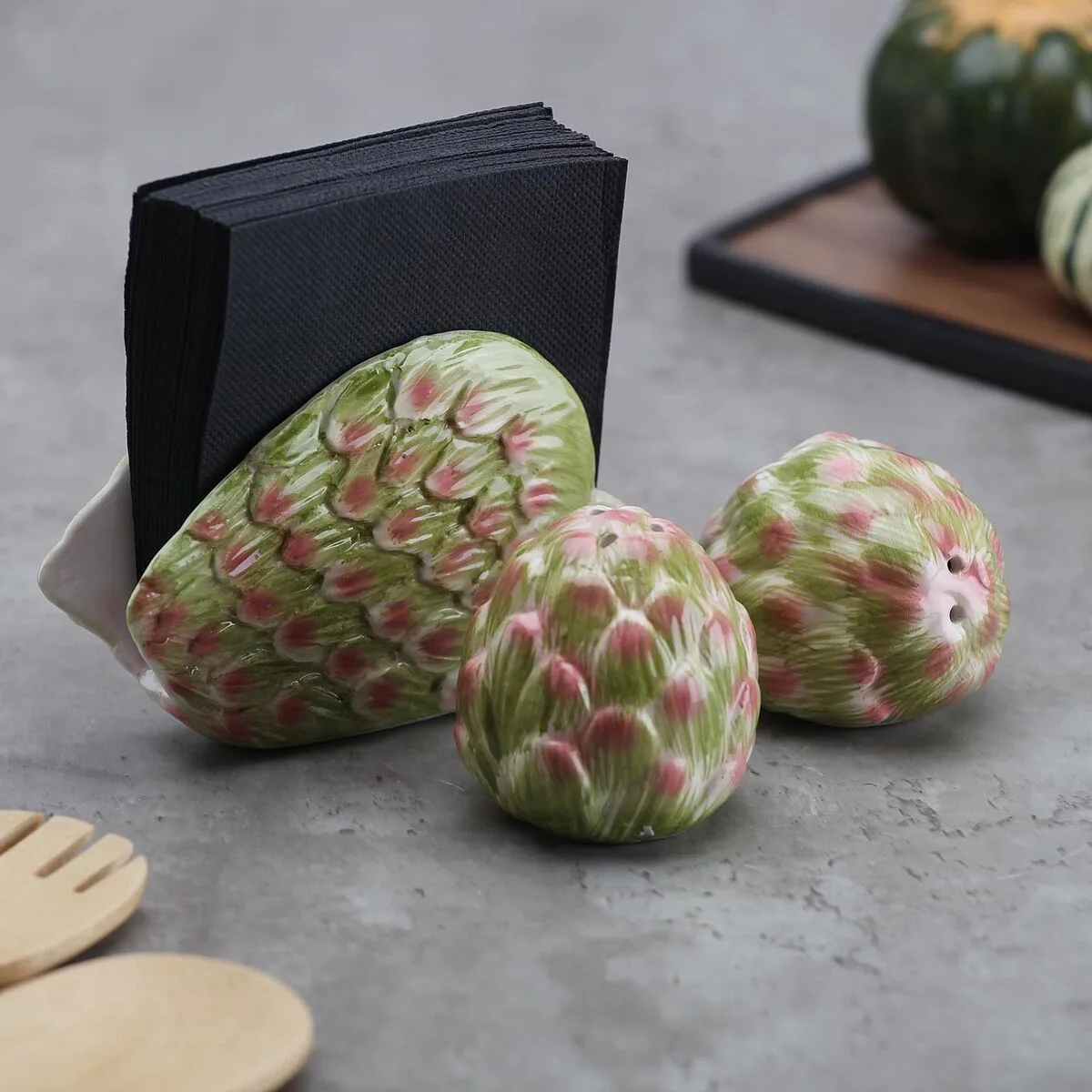 Saliere et poivriere versa ceramique dolomite artichauts 6 2 x 7 x 6 3 cm s341904490. Diaytar : Le e-commerce qui respecte votre budget