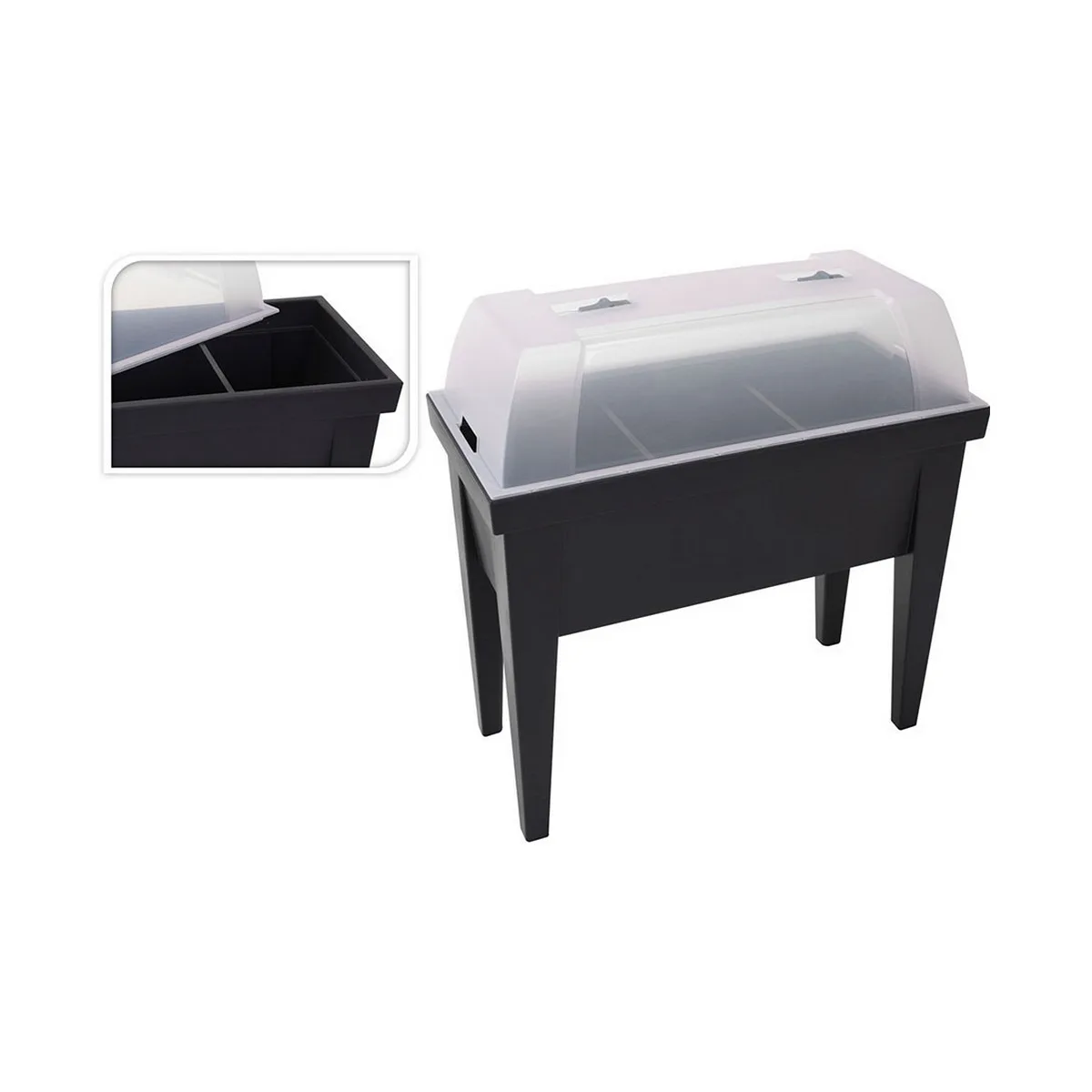 Serre edm noir polypropylene 80 x 40 x 65 cm table s790177293. Votre marketplace de proximité digitale : Diaytar