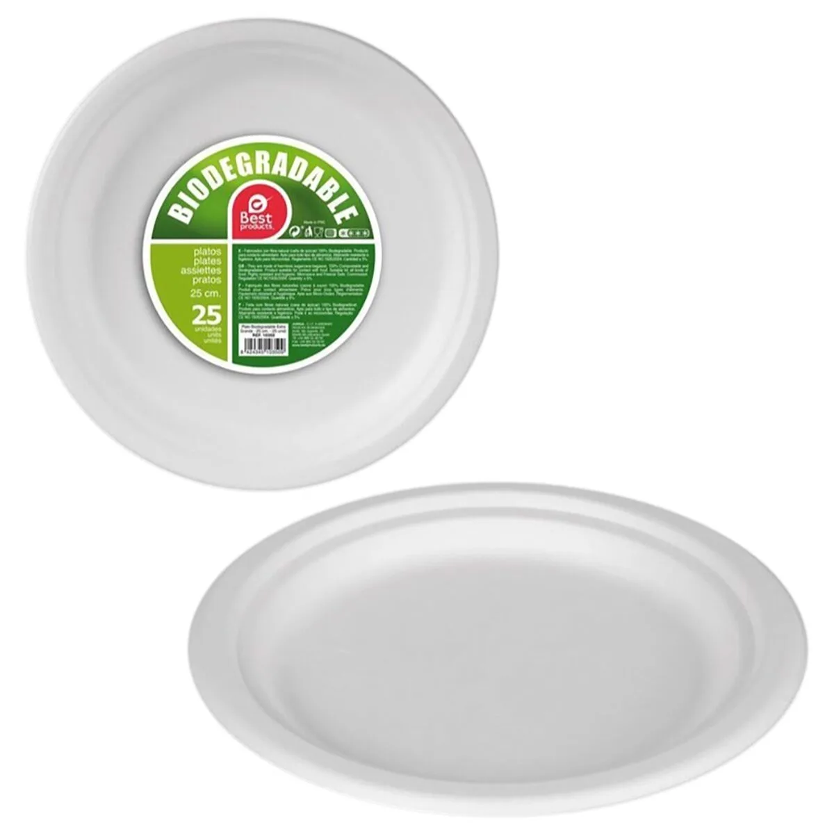 Service de vaisselle best products green canne a sucre o 25 cm biodegradable produits a usage unique 25 unites s792629468. Diaytar Sénégal : Des milliers de produits à portée de clic, livrés chez vous