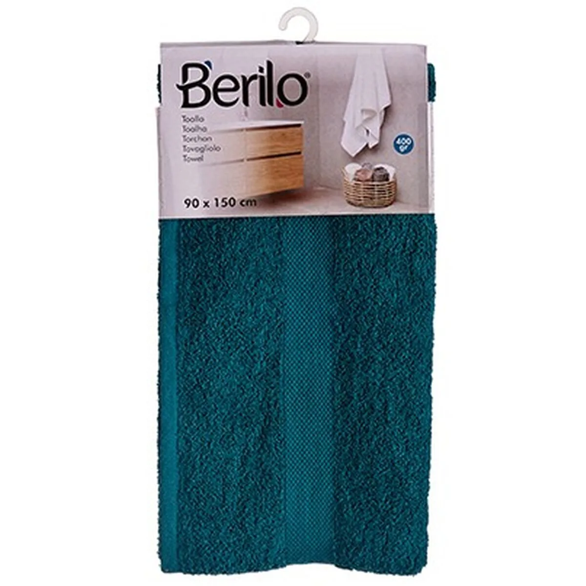 Serviette de toilette berilo 89675 bleu 80 coton 20 polyester 90 x 150 cm 3 unites s362524841. Diaytar : Votre shopping, nos meilleurs prix