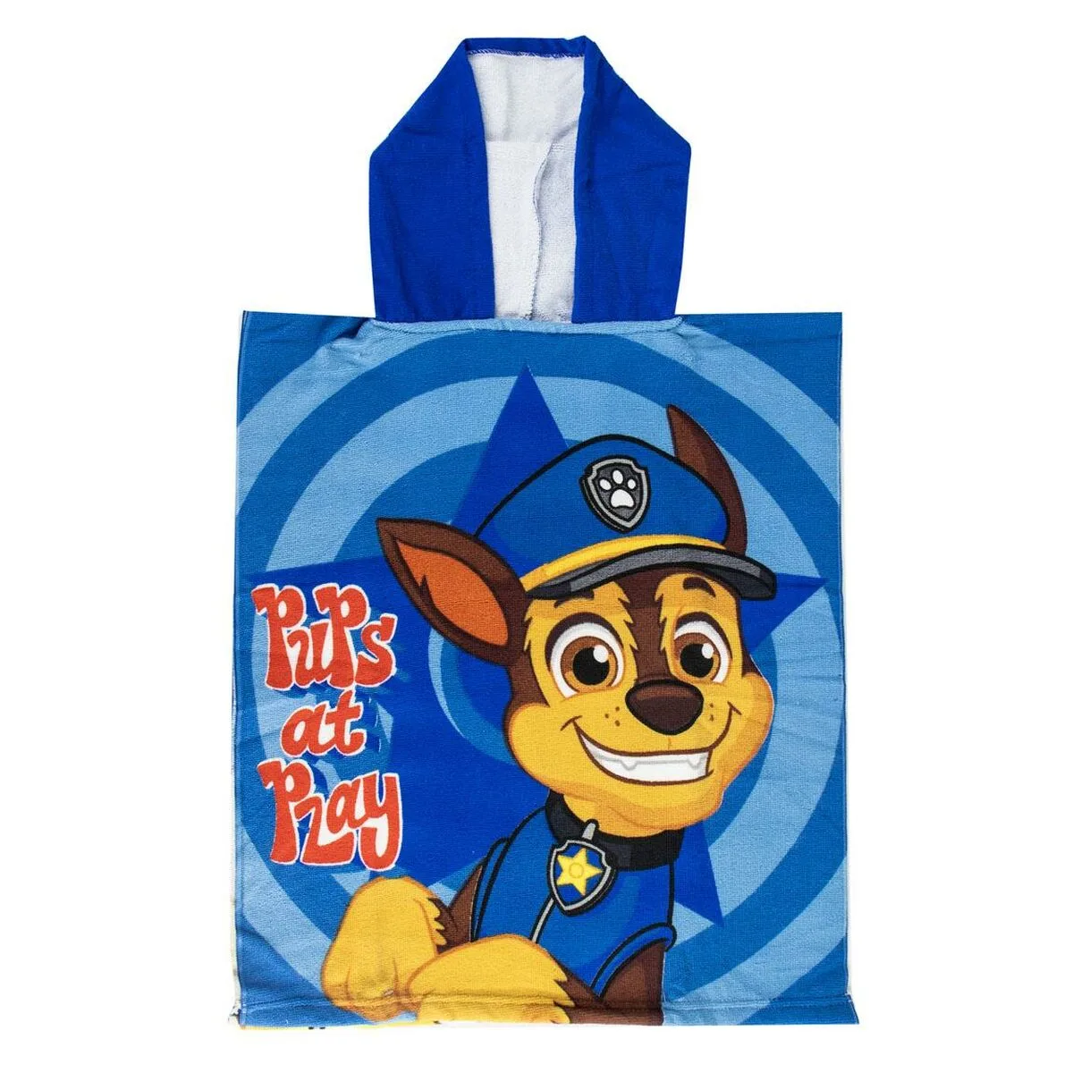 Serviette poncho avec capuche the paw patrol bleu 50 x 115 cm s074284612. Votre satisfaction, notre priorité chez Diaytar