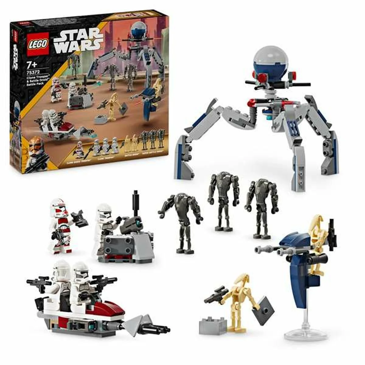 Set de construction lego star wars 75372 clone trooper battle droid multicouleur s243563833. Shoppez futé, shoppez Diaytar Sénégal