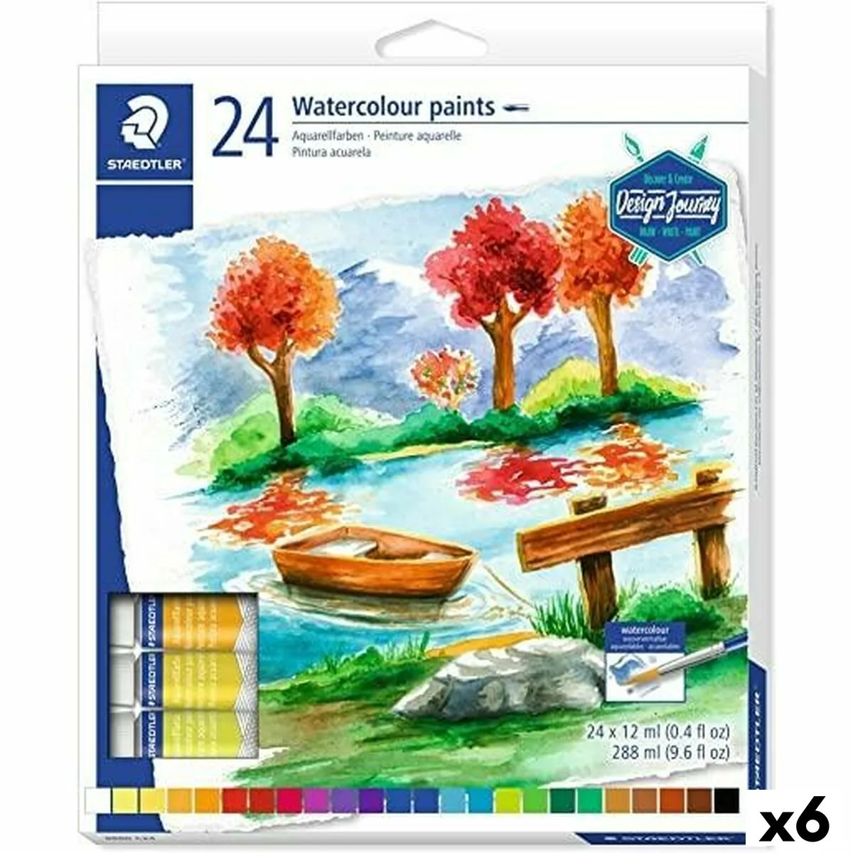 Set de peintures aquarelle staedtler design journey 6 pieces 12 ml s842389294. Faites des économies avec Diaytar, le leader du e-commerce discount au Sénégal