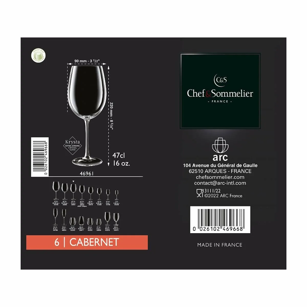 Set de verres a vin chef sommelier sequence transparent verre 620 ml vin 6 unites s270417792. Diaytar : Le discount intelligent pour consommateurs avisés