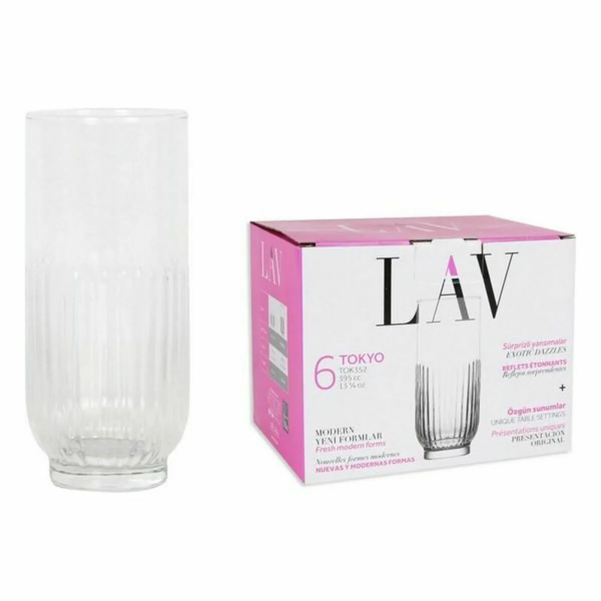 Set de verres lav 144946 6 pieces 8 unites 395 ml s222733359. Le meilleur du e-commerce discount réuni sur Diaytar