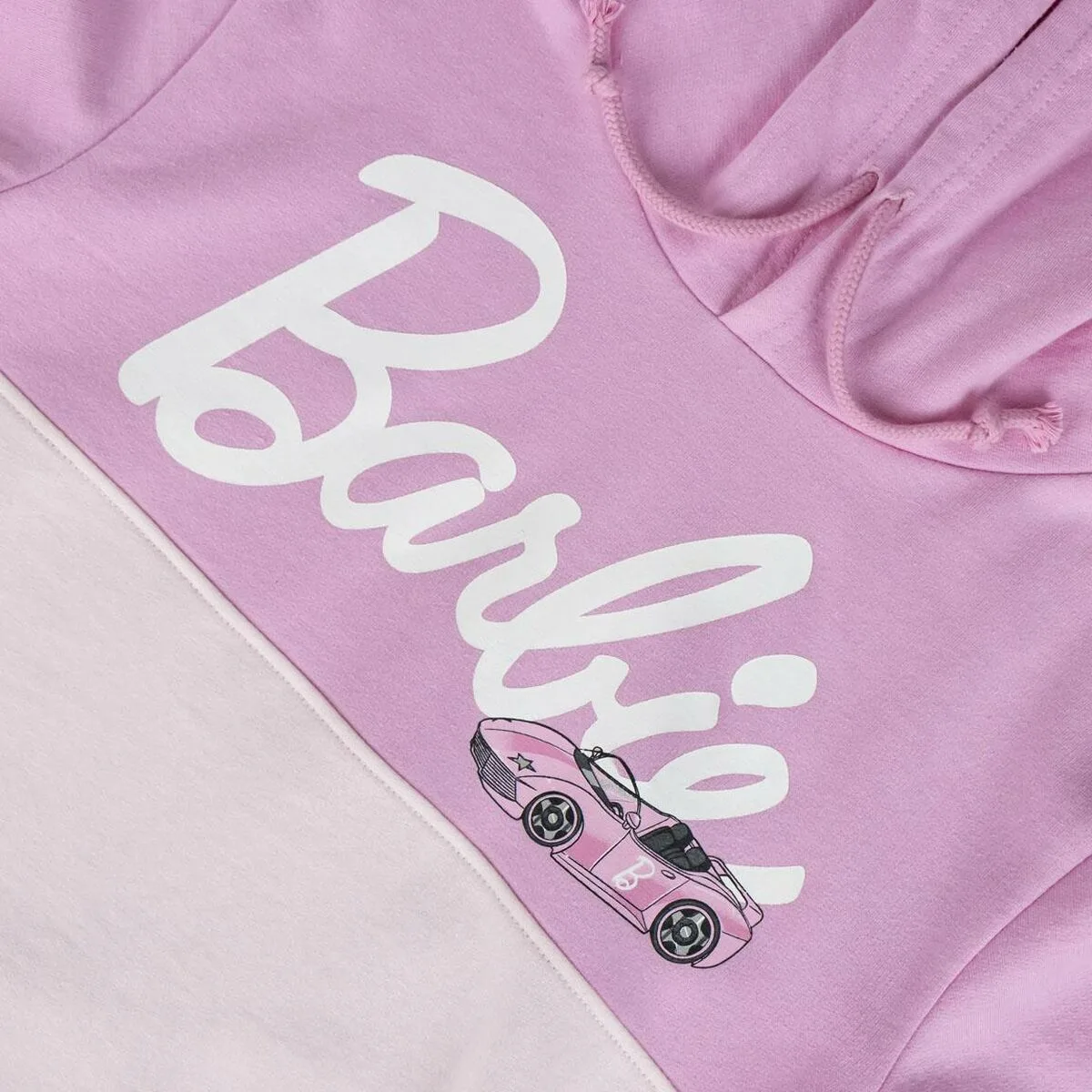 SWEAT À CAPUCHE ENFANT BARBIE ROSE – Image 2