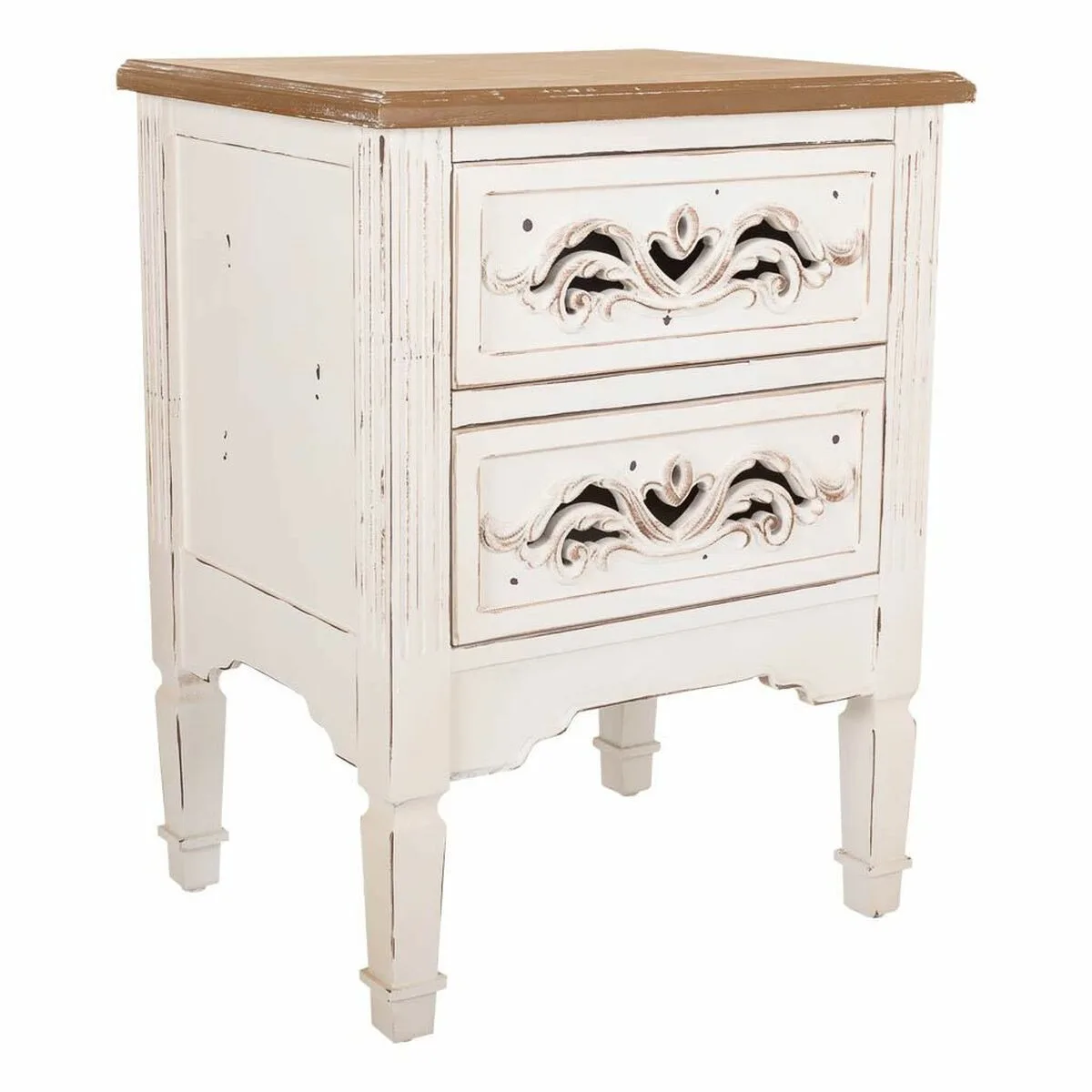 Table de nuit alexandra house living blanc 38 x 62 x 48 cm d163112777. Diaytar : Votre allié pouvoir d'achat au quotidien