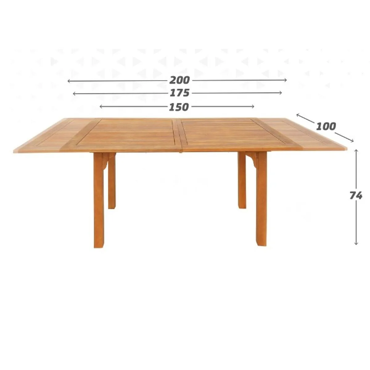 Table extensible aktive bois d acacia 200 x 74 x 100 cm s890130853. Diaytar : Vivez l'expérience du shopping malin