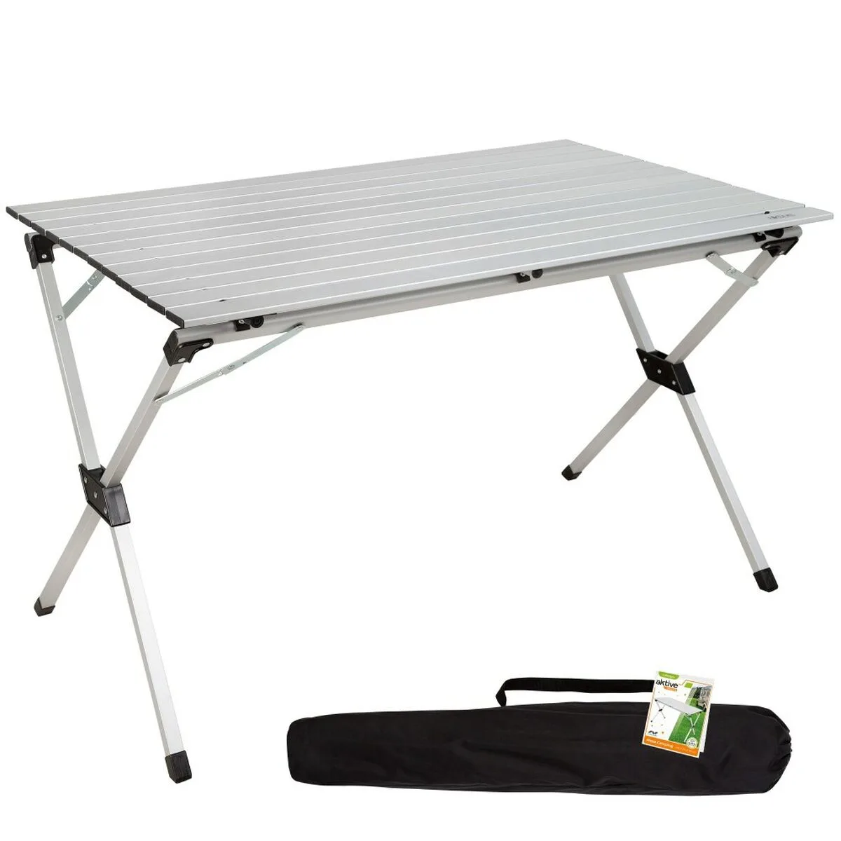 Table piable aktive argente aluminium 110 x 70 x 70 cm 4 unites s890100280. Diaytar Sénégal : Des promotions qui ont du sens