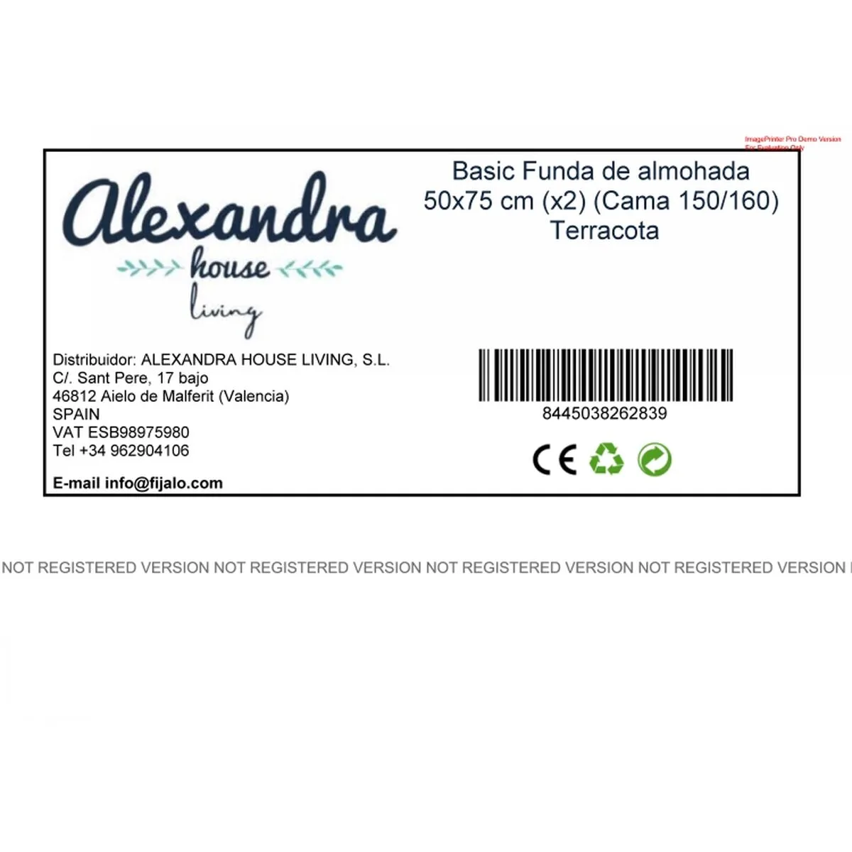 Taie d oreiller happyfriday basic terre cuite 50 x 75 cm 15 x 1 x 38 cm 2 pieces d161248222. Diaytar : Votre source de bonnes affaires en ligne